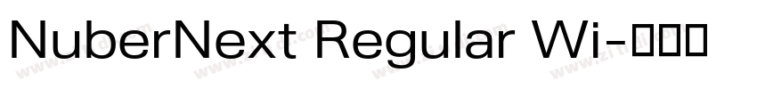 NuberNext Regular Wi字体转换